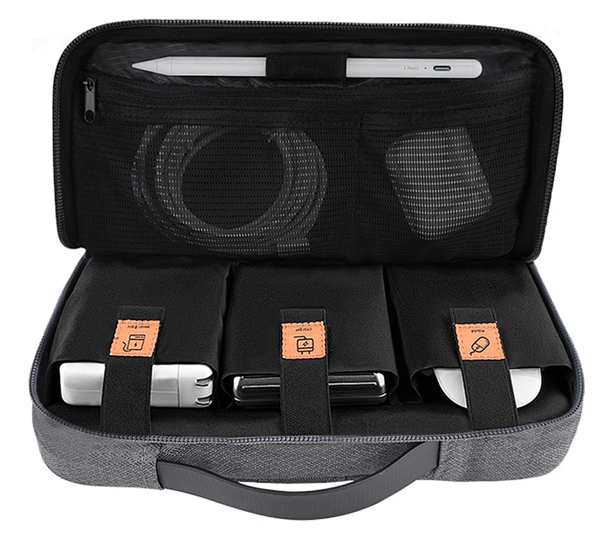 Сумка для ноутбука Wiwu Alpha Double Layer Sleeve Laptop 15.6, Grey. Фото 2