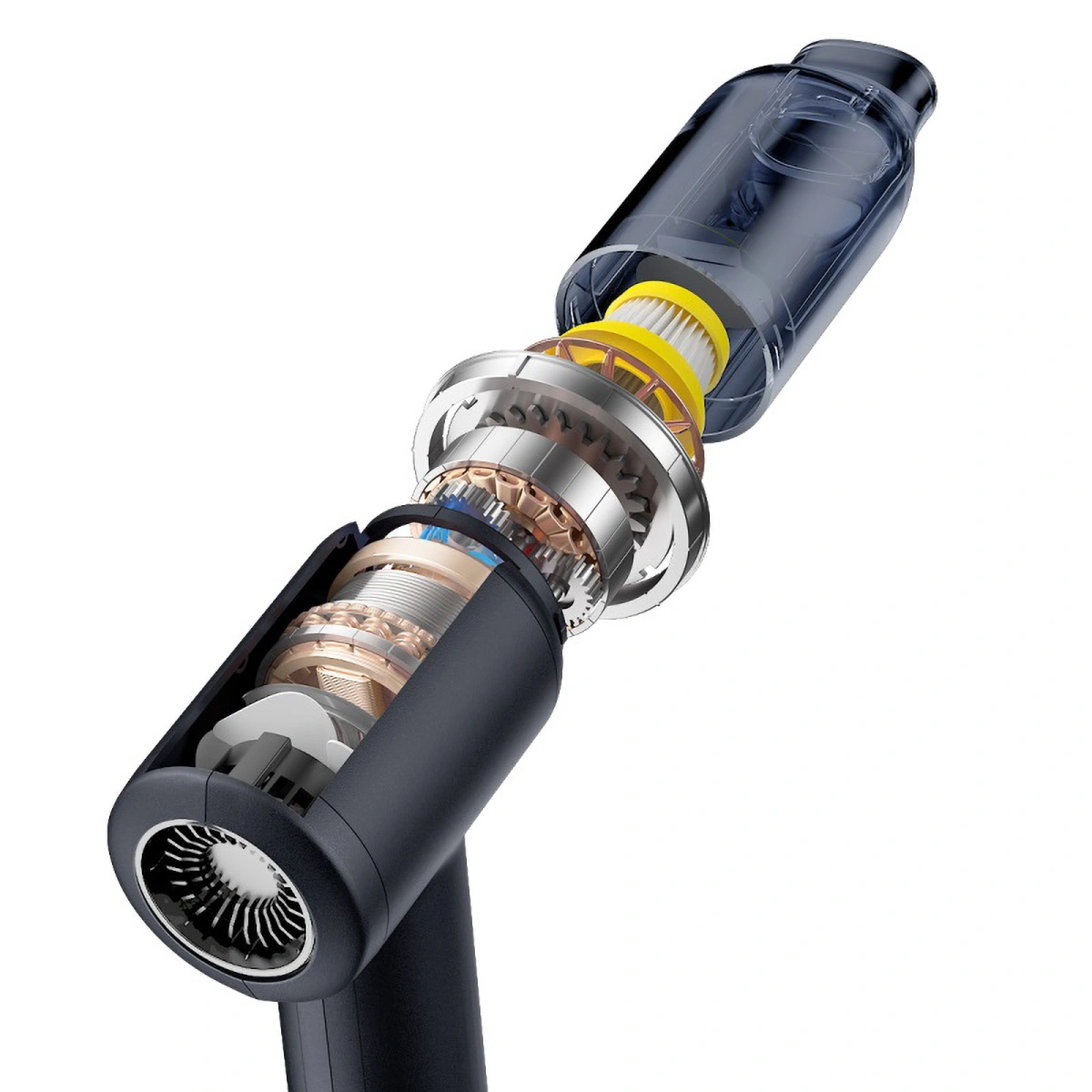 Автомобильный пылесос Baseus AT Car Vacuum Cleaner, Black (C30476600121-00). Фото 3