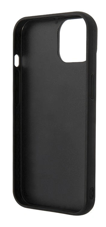 Накладка Lagerfeld для iPhone 15 3D Rubber Monogram Metal logo Hard, Black (KLHCP15SRUPKLPK). Фото 4