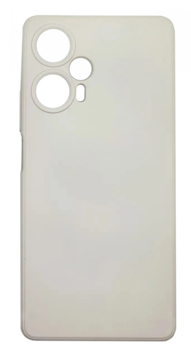 Накладка Silicone Case Logo для Poco F5/Redmi Note 12 Turbo, Пудровая. Фото 1