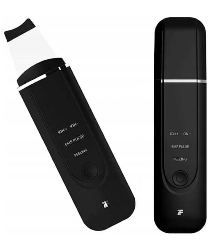 Аппарат для ультразвуковой чистки лица InFace Blackhead Remover MS7100, Чёрный. Фото 3