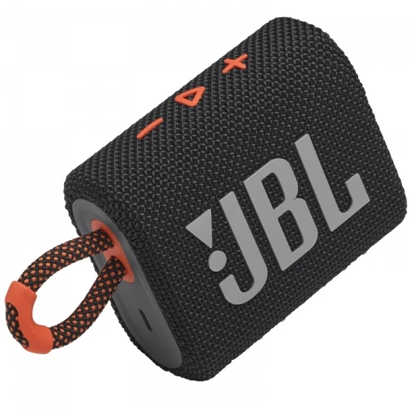 Беспроводная акустика JBL Go 3 Black-Orange (JBLGO3BLKO)
