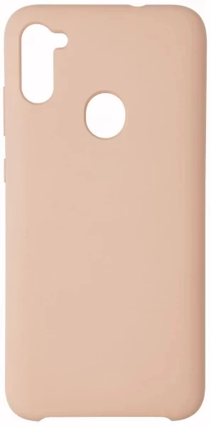 Накладка Silicone Case для Samsung Galaxy M11, Розовая