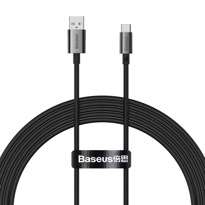 Кабель Baseus Superior Series Fast Charging Data Cable USB to Type-C 100W 1м, Чёрный (P10320102114-00)