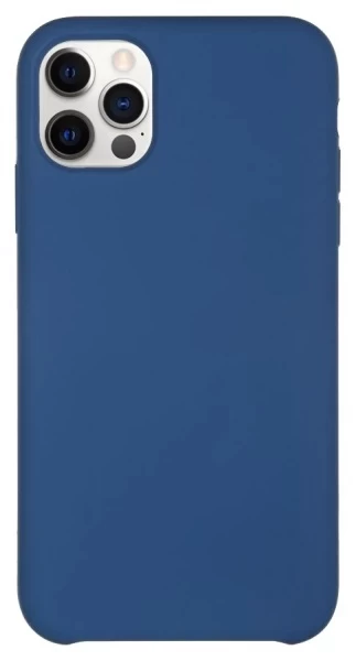 Накладка Silicone Cover для iPhone 12 Pro Max, Голубая