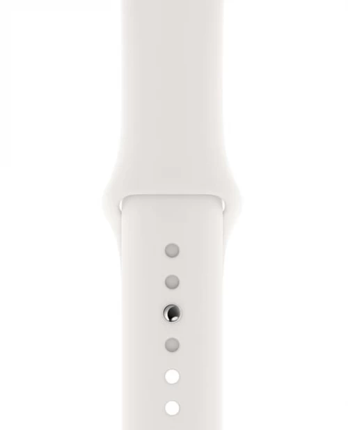 Ремешок для Apple Watch 42/44/45 мм силикон, Белый