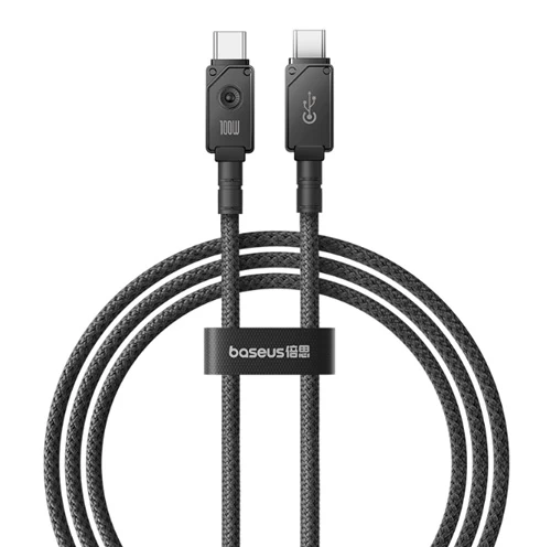 Кабель Baseus Unbreakable Series Fast Charging Data Cable Type-C to Type-C 100W 1м, Чёрный (P10355800111-00)