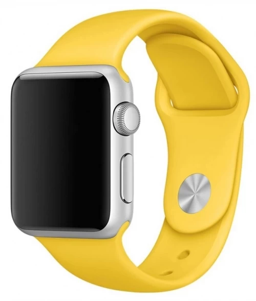 Ремешок для Apple Watch 38/40/41 мм силикон, Жёлтый