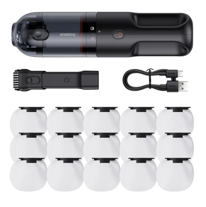 Автомобильный пылесос Baseus AP01 Handy Vacuum Cleaner (5000pa), Чёрный (C30450100111-00)