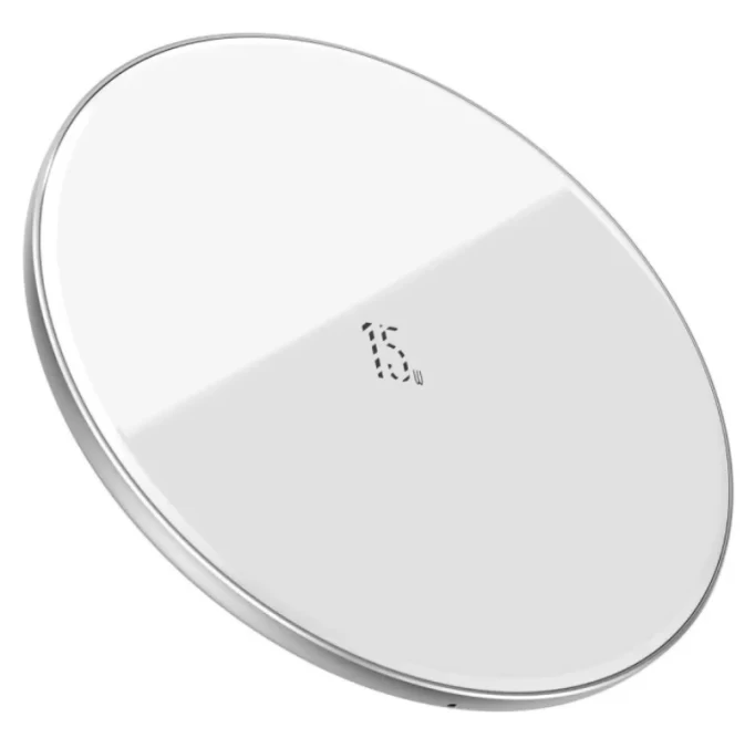Беспроводное зарядное устройство Baseus Simple Wireless Charger 15W (Updated Version) for Type-C,Белое (WXJK-B02)