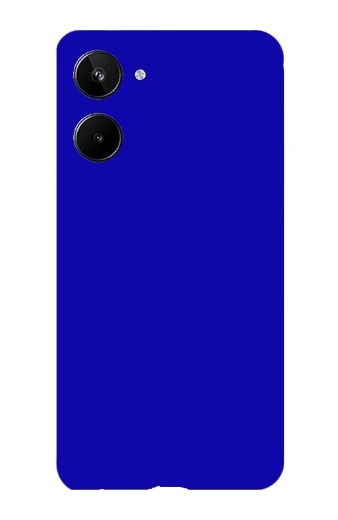 Накладка Silicone Case Logo для Realme 10, Тёмно-синий