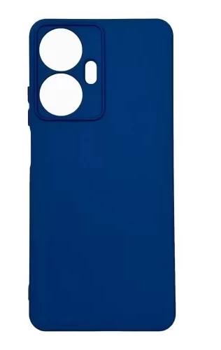 Накладка Silicone Case Logo для Realme C55, Тёмно-синий