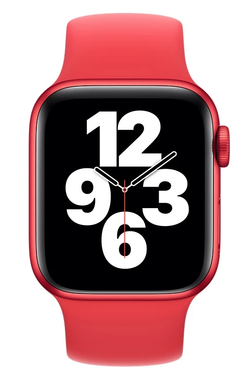Монобраслет Solo Loop Silicone (M) для Apple Watch 38/40/41 мм, Красный