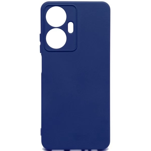 Накладка Silicone Case Logo для Realme C55, Синяя