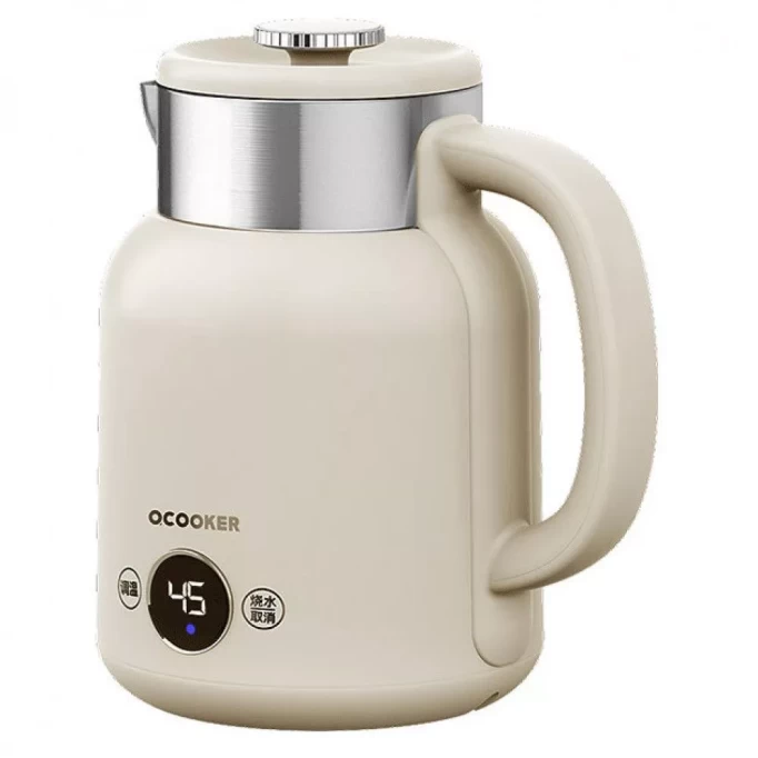 Электрический чайник с датчиком температуры Qcooker Kettle 1.5L 1500W, Белый (CR-SH1501)