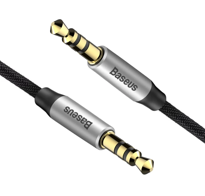 Кабель AUX Baseus Yiven Audio Cable M30 1.5м, Чёрный (CAM30-CS1)