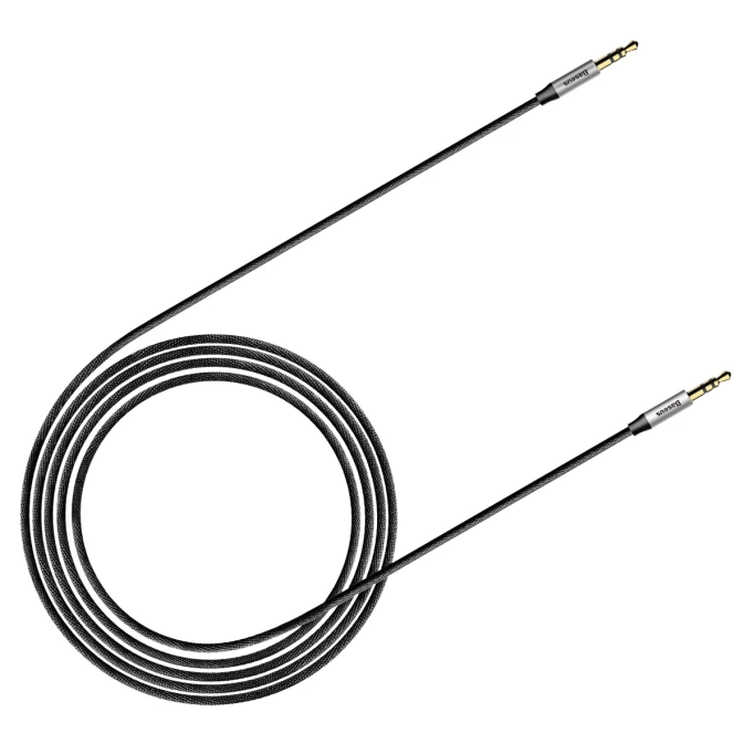 Кабель AUX Baseus Yiven Audio Cable M30 1.5м, Чёрный (CAM30-CS1)