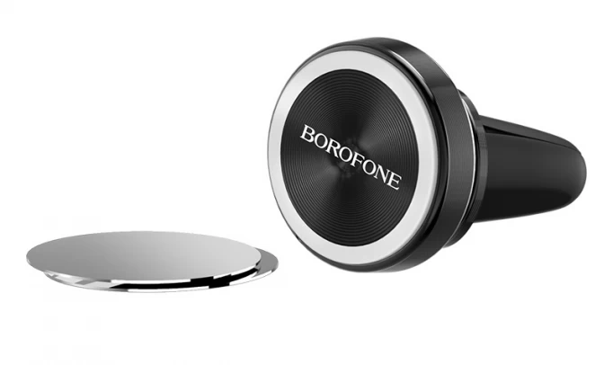 Держатель Borofone BH6 Platinum metal magnetic in-car holder for air outlet, Чёрный