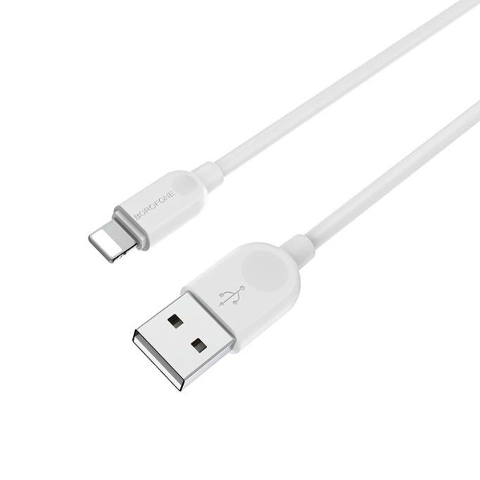 Кабель Borofone BX14 LinkJet Lightning to USB 2.4A 2м, Белый