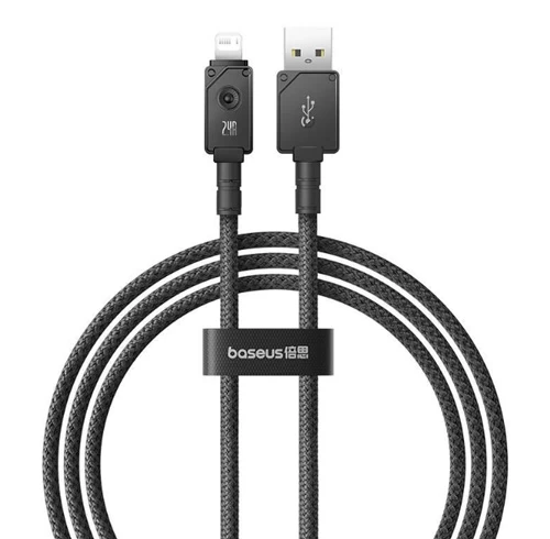 Кабель Baseus Unbreakable Series Fast Charging Data Cable USB to iP 2.4A 2m, Чёрный (P10355802111-01)