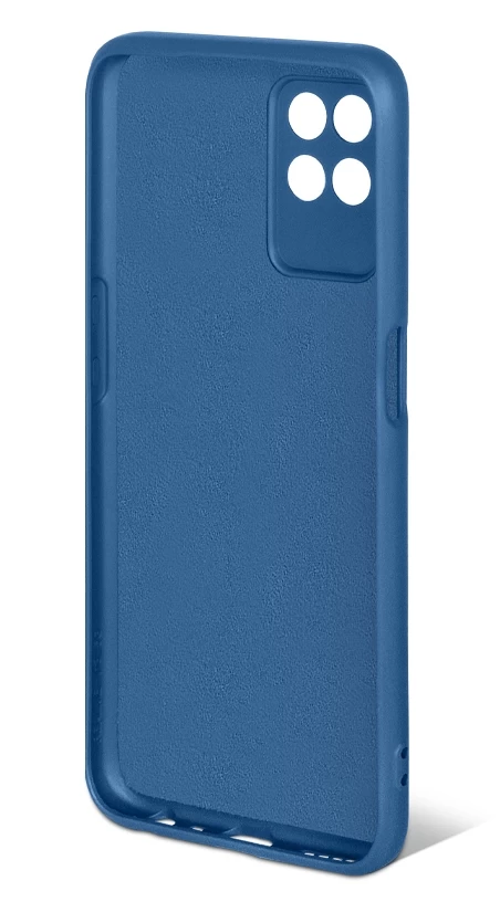 Накладка DF rmOriginal-17 для Realme 8i, Синяя